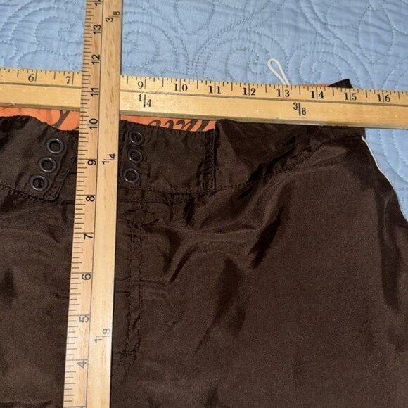 Old Navy Mens Brown Board Shorts With White Stripes Size M - Picture 6 of 6